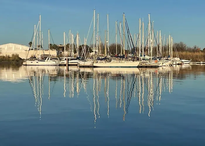- Les Pieds Dans L'eau En Toutes Saisons 4 Couchages - Climatisation - Parking Privé - Piscine Sur - Vue Magnifique Et Rare - Situation Optimum - Les Argonautes - Ile Des Pêcheurs - Cap D'agde Agde