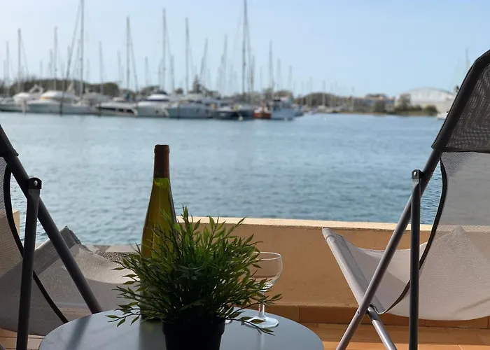 شقة - Les Pieds Dans L'eau Agreable En Toutes Saisons 4 Couchages - Climatisation - Parking Prive - Piscine Sur - Vue Magnifique Et Rare - Situation Optimum - Les Argonautes - Ile Des Pecheurs - Cap D'agde